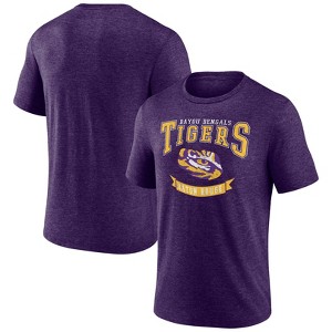 NCAA LSU Tigers Men's Tri-Blend T-Shirt - 1 of 3