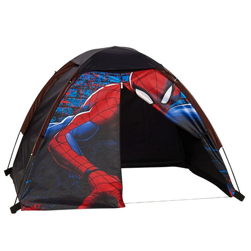 Exxel Marvel Spiderman Kids 4 Piece Outdoor Camping Kit with Floorless Dome Tent, Youth Sized Sleeping Bag, Backpack, and LED Flashlight, 4 of 7