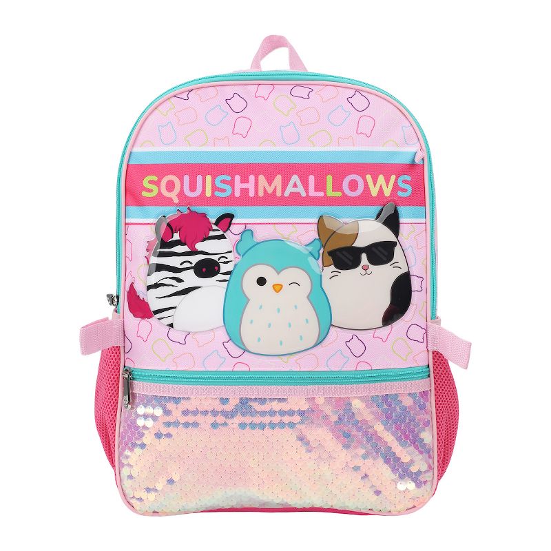 Squishmallows Crew 5 PC Youth Backpack Set, 3 of 7
