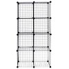 Costway 8 Cube Grid Wire Organizer Wardrobe Shelves Bookcase DIY - 3 of 4