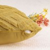 Unique Bargains Shaggy Plush Faux Fur Throw Patterned Pillow Covers 2 Pcs - 4 of 4