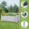 Lirago,17.72"D*30.04"W*17.56"H,Mobile Self-Watering Planter with Wheels - Elevated Garden Bed with Built-in Water Reservoir - 3 of 4