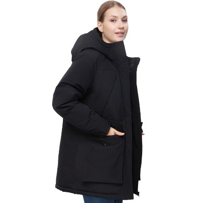 Rokka&Rolla Women's Urban Explorer Parka Jacket Winter Coat-Black, size Small — фото 7