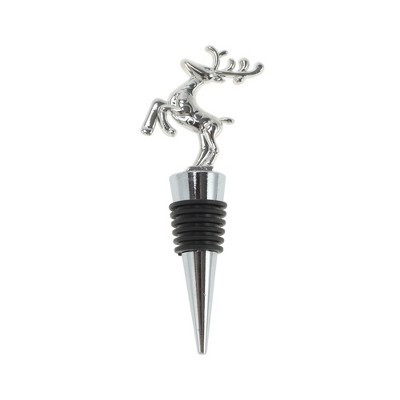 Unique Bargains Christmas Animal Bottle Stopper Zinc Alloy Aluminum Alloy TPR 4.21"x1.38"x0.79" 1 Pc