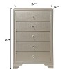 CAVINAS Dresser for Bedroom,Dressers & Chest of Drawers with 2/5 Drawer and Faux Crystal Diamond Pull for Living Room,Entryway - 3 of 4