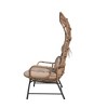 Indoor Outdoor Double Egg Chair with Ottoman Padded Cushions,Wicker Lounge Chair Deep Seating Chair with Footrests,Loveseat for Patio Porch Backyard - 3 of 4