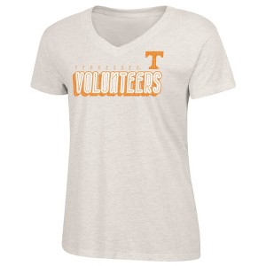 NCAA Tennessee Volunteers Women's Oatmeal V-Neck T-Shirt - 1 of 3