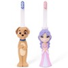 Toothbrush Toys Petey The Puppy & Princess Pearly Whites Multipack, Extra Soft Bristles with Easy Grip for Small Hands, Makes Brushing an Adventure - 2 of 3