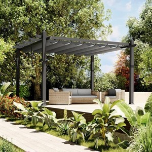 GustoWave Patio 10x13 Ft Outdoor Pergola Gazebo for Backyard Garden Porch - 1 of 3