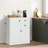 Costway Kitchen Storage Cabinet 2 Drawer Sideboard Floor Cupboard with  Adjustable Shelves - 4 of 4