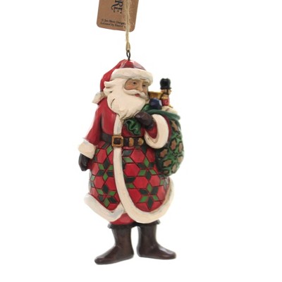 Jim Shore 4.5" Santa With Toy Bag. Ornament  -  Tree Ornaments