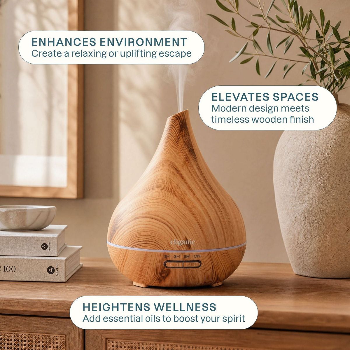 Cliganic Ultrasonic Aromatherapy Diffuser - thumbnail 5
