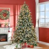 NicBex 7ft Prelit Snow Flocked Artificial Christmas Tree Set of 2 with Wreath, 1300 Branch Tips and 380 LED Lights for Indoor, White - 3 of 4