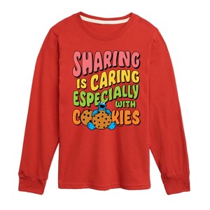 Boys' - Sesame Street - Sharing Is Caring Long Sleeve Graphic T-Shirt - 1 of 3