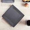 LunaLulinlk (2 pack) Dark Gray Square-Shaped Dinner Plate - 2 of 4