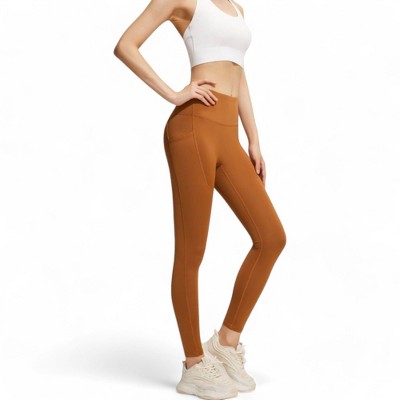 Anna-Kaci Active Women's High Waist Active Leggings with Side Pockets