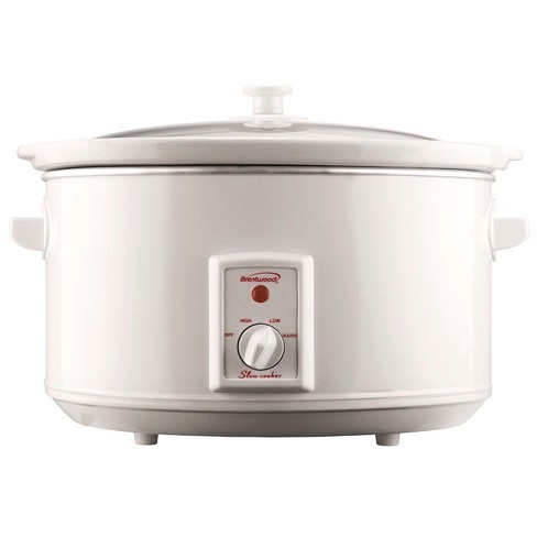 Brentwood 8.0 Quart Slow Cooker In White : Target