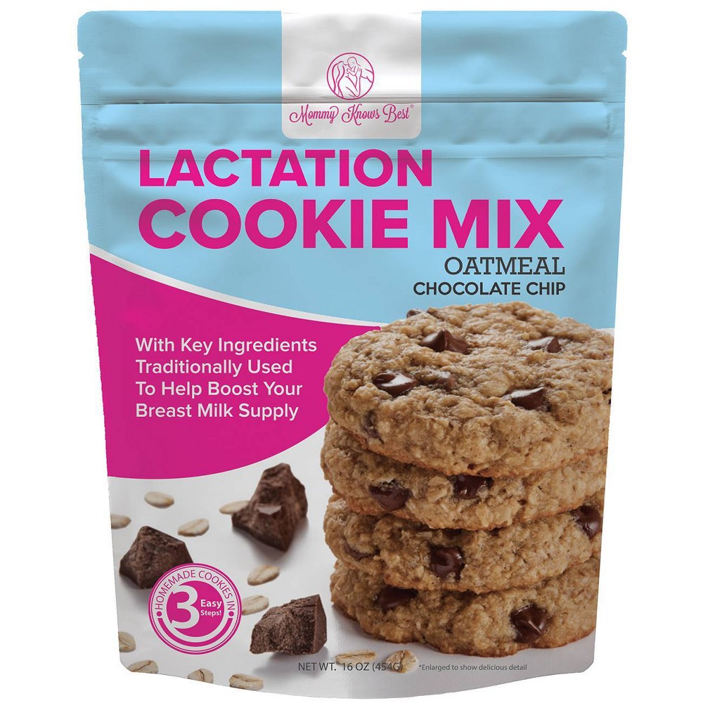Lactation Cookie Mix  Oatmeal Chocolate Chip  16 oz ( 454 g)  Mommy Knows Best