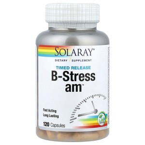 Solaray Timed Release B-Stress AM™, 120 Capsules - 1 of 4