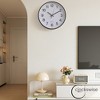 Clockswise Black Analog Clock – Silent, Non-Ticking for Wall, Office Desk, Table and Shelf, Battery-Operated Perfect for Home Office - 4 of 4