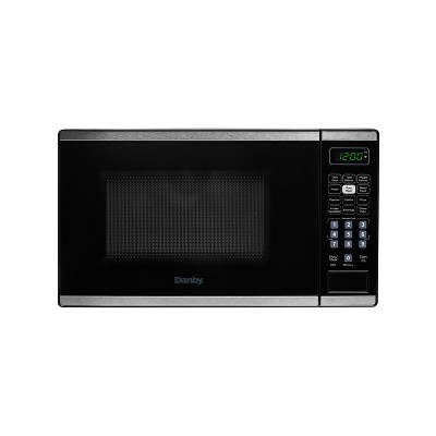 Danby 0.7 cu. ft. Countertop Microwave in Black and Stainless Steel