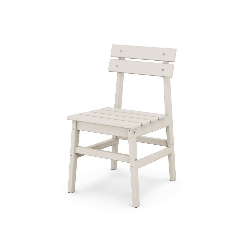 Photos - Garden Furniture POLYWOOD Modern Studio Plaza Outdoor Patio Armless Chair Sand: Durable Weather-Resistant Plastic, 325 lb Capacity