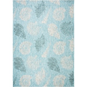 Courtyard CY8547 UV & Stain Resistant Non-Shedding Power Loomed Indoor/Outdoor Rugs - Safavieh - 1 of 4