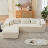 106.3" Modular L-Shaped Sectional Sofa with Chaise, Modern Cloud Couch Deep Seat for Living Room, Bedroom & Office, No Assembly - 2 of 4