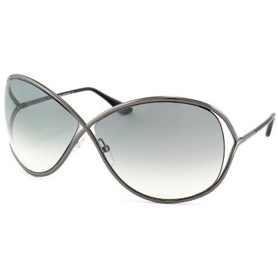 Tom Ford Miranda FT0130 08B Womens Round Sunglasses Gunmetal 63mm