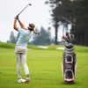 Costway 9 PCS Women's Complete Golf Club Set Right Handed with 460cc Alloy Driver Irons Pink/Red - 2 of 4