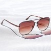 WMP Eyewear Flat Gradient Lens Oversized Aviator Sunglasses - 4 of 4