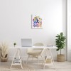Stupell Industries Watercolor Style Happy Dog Face Gallery Wrapped Canvas Wall Art - 2 of 3