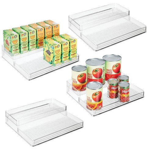 Mdesign Lazy Susan Kitchen Food Storage Organizer Bin - 6 Pack - Clear :  Target