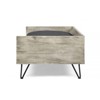 SEVOBAL Acacia Wood Pet Bed,Dog Bed Fabric Plush Tufted Cushion and Minimalist Hairpin Legs Fit Small Dogs,Beige(29.5"*17.75"*11") - 3 of 4