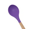 Unique Bargains Spoon Hand Wash Only Large Solid Spoon Silicone Wooden Handle 12.6" 1 Pc - 4 of 4