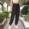 Anna-Kaci Active Women's Summer Comfy Lightweight Drawstring Elastic High Waist Joggers Pants with Pockets - 2 of 4