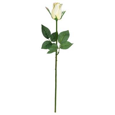 Allstate Floral Rose Bud Artificial Floral Stem Spray - 23.5" - White
