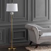 60" Metal/Resin Vaughn Modern Floor Lamp with Marble Accent & Silk Cord (Includes LED Light Bulb) - JONATHAN Y - 3 of 4