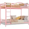 Bunk Bed Twin with Ladde & Full-Length Guardrails, Heavy Duty Metal 400 LBS Weight Capacity, Space-Saving Design, Noise Free, No Box Spring Needed - 2 of 4