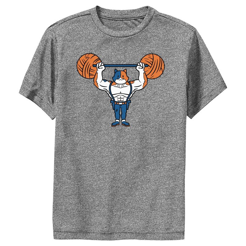 Boy's Fortnite Yarn Lifter Meowscles Performance Tee, 1 of 5