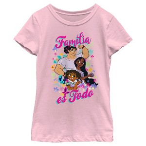 Girl's Encanto Mirabel, Luisa and Isabela Familia es Todo T-Shirt - 1 of 4