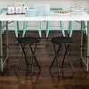 Trademark Home Set of 2 Heavy-Duty 18-Inch Folding Stools with Padded Seats, Black - 2 of 4