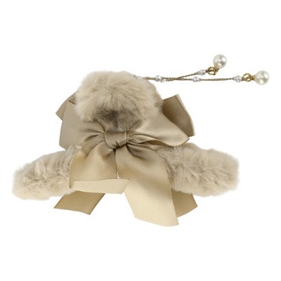 Unique Bargains Women's Elegant Double Faux Pearl Tassels Hair Clips 1 Pc