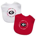 Baby Fanatic Officially Licensed Unisex Baby Bibs 2 Pack - NCAA Georgia Bulldogs