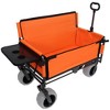Whisen 3-in-1 Folding Wagon with Bench Seat & Rear-Mounted Folding Tabletop, 500lbs Capacity - 3 of 4
