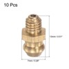 Unique Bargains Brass Straight Hydraulic Grease Fitting Accessories 10 Pcs - 2 of 4