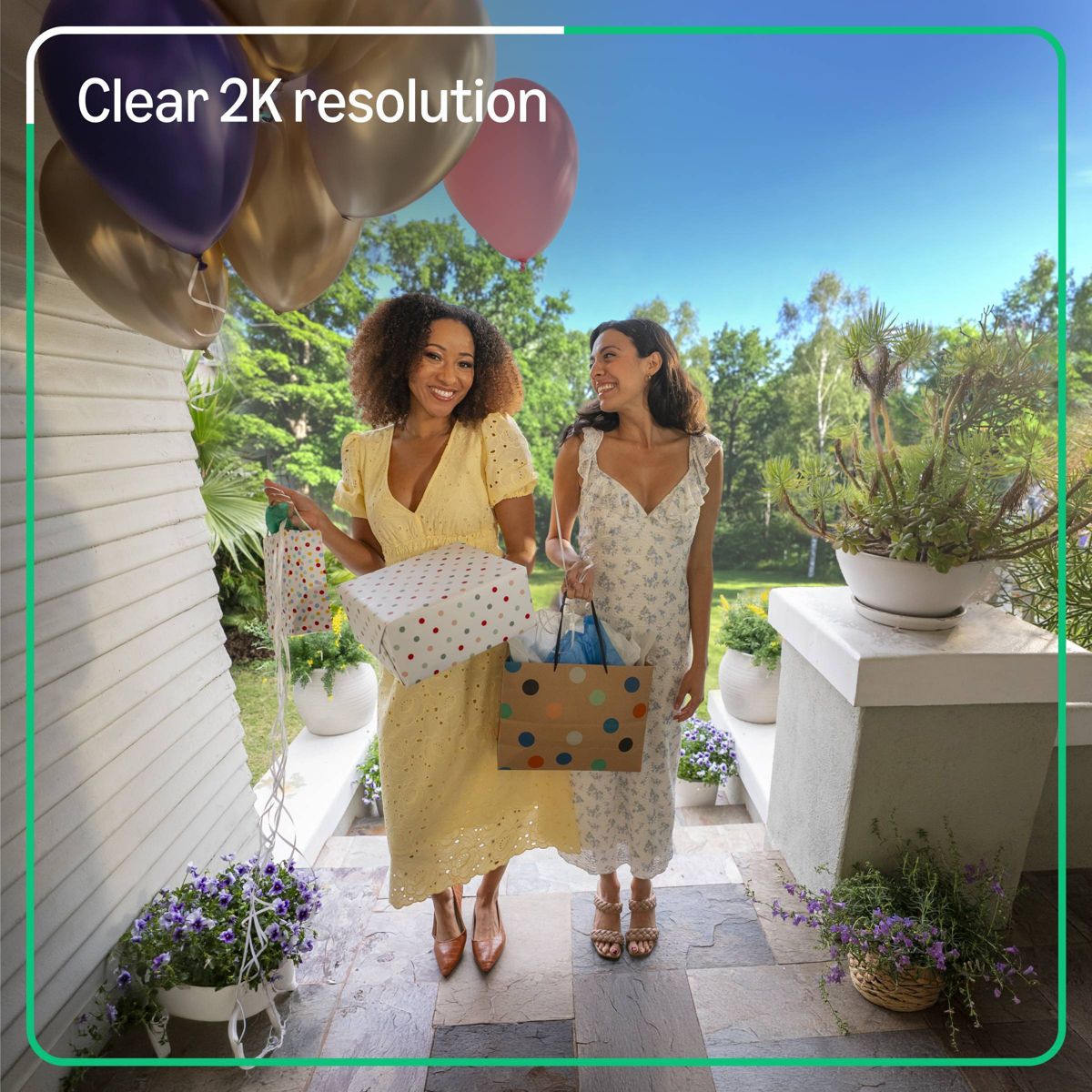 Blink Battery Doorbell 2K+ (White) Sync Module Core included — Wireless video doorbell, 2K resolution, enhanced audio - thumbnail 3
