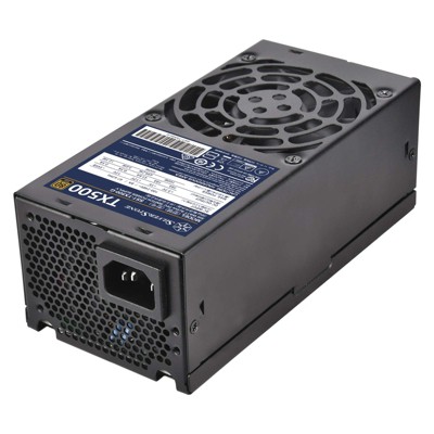 SilverStone Technology 500W TFX form factor single +12V rails with 41.6A output Silent 80mm Fan with 1836dBA  80Plus fixed cable2x 6+2pin PCI-E.