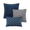 Kumasinova Elegant 7 PCS Sequin Jacquard Comforter Set,Bedding Sets with Decorative Pillows,Shams,Bed Skirt,Brushed Polyester Reverse - 3 of 4