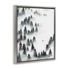 Stupell Industries Winter Ski Slopes Mountain Floating Frame Canvas Art - 2 of 4